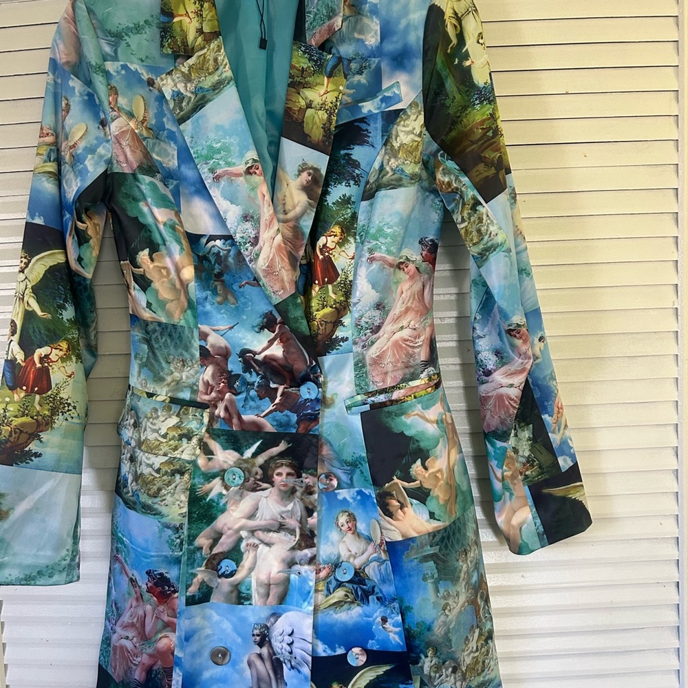 Artistic Print Women's Blazer